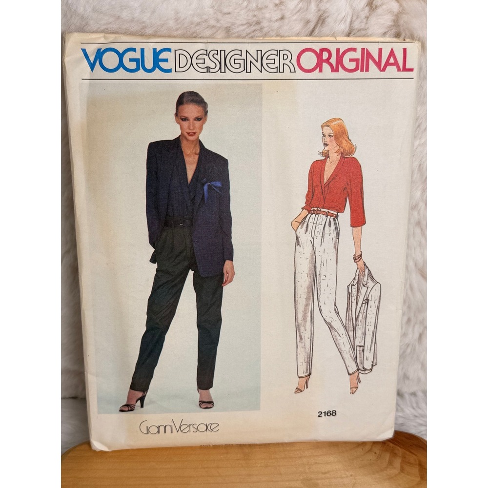 Vintage 1979 Vogue 2168 Gianni Versace Designer Original UNCUT Sewing Pattern 8